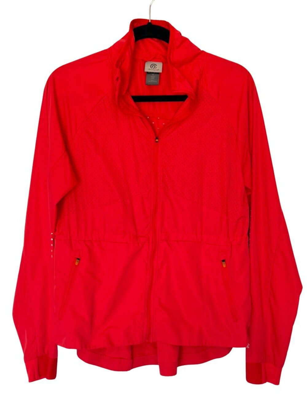 C9 Champion Women’s S Red Perforated Reflective Running Jacket Full Zip